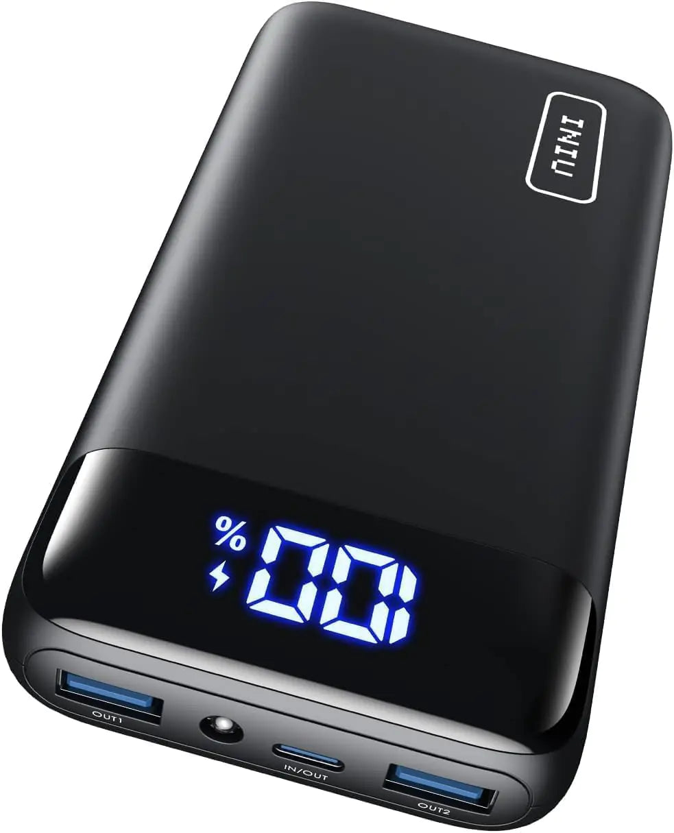 INIU Portable Charger, 22.5W, Fast Charging LED Display 20000mAh Power Bank